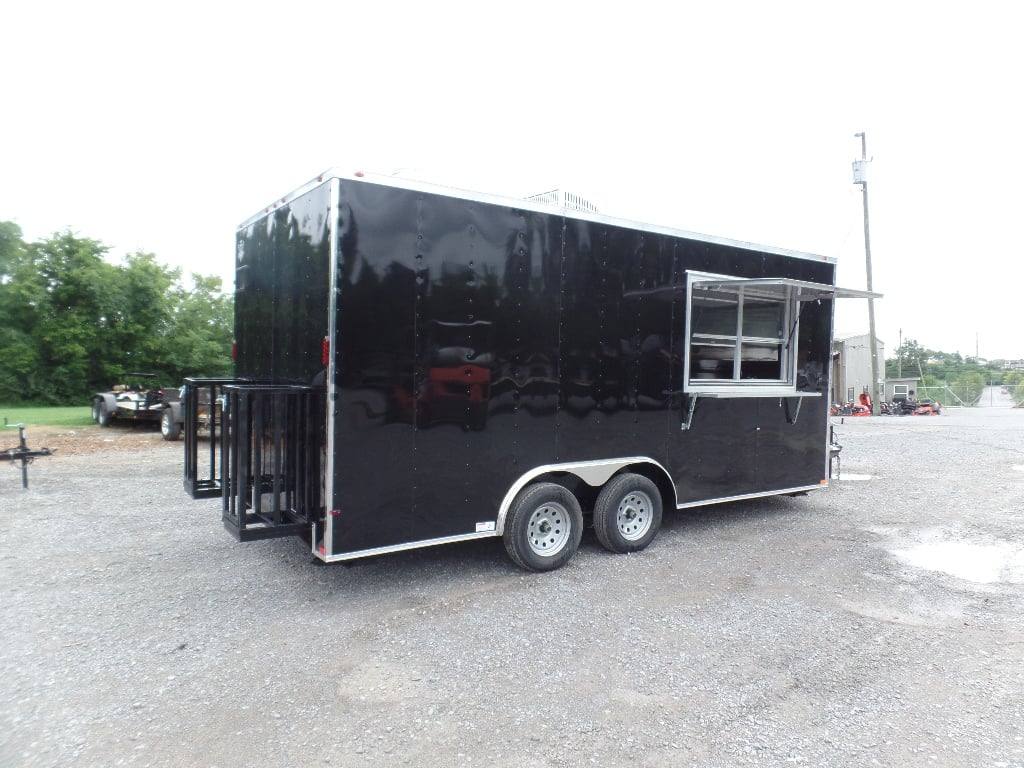 228-8.5-x-18-black-food-catering-concession-trailer-18.jpg 8.5' x 18' Black Food Catering Concession Trailer