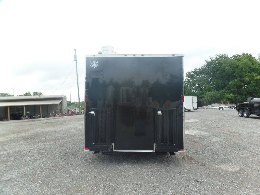 228-8.5-x-18-black-food-catering-concession-trailer-21.jpg 8.5' x 18' Black Food Catering Concession Trailer