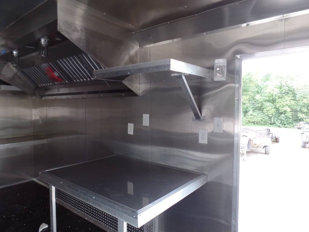 228-8.5-x-18-black-food-catering-concession-trailer-4.jpg 8.5' x 18' Black Food Catering Concession Trailer