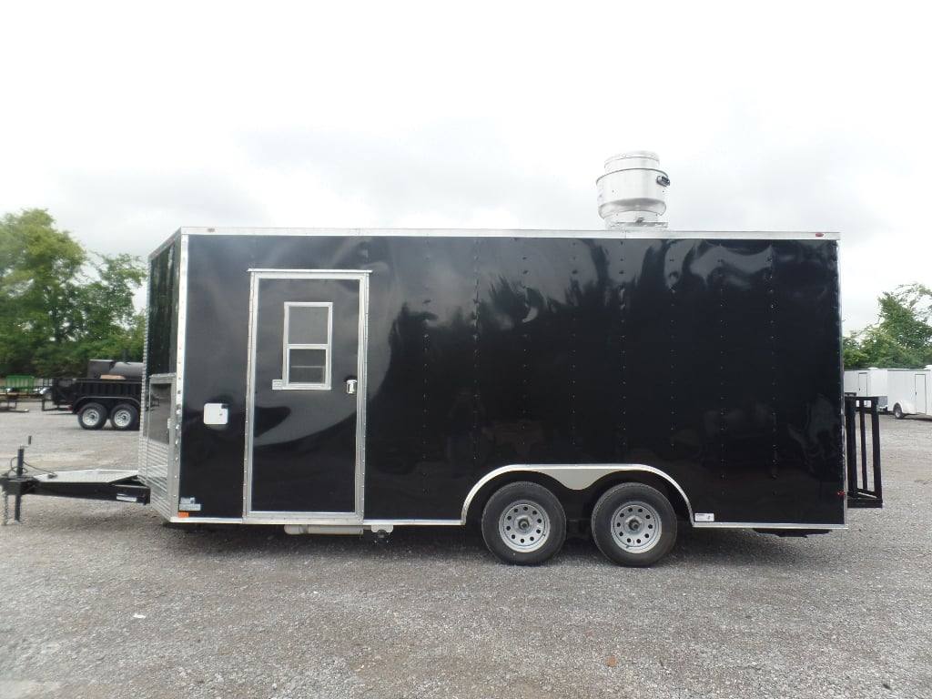 228-8.5-x-18-black-food-catering-concession-trailer-9.jpg 8.5' x 18' Black Food Catering Concession Trailer