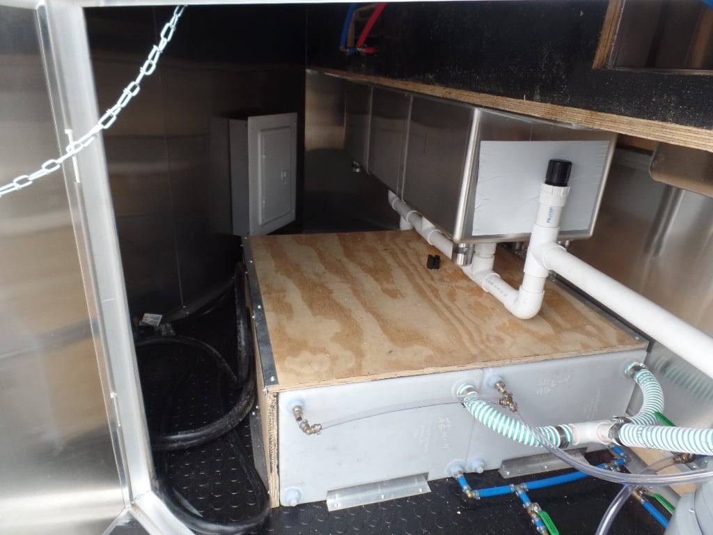 229-8.5-x-18-black-food-catering-concession-trailer-with-appliances-11.jpg 8.5' x 18' Black Food Catering Concession Trailer With Appliances