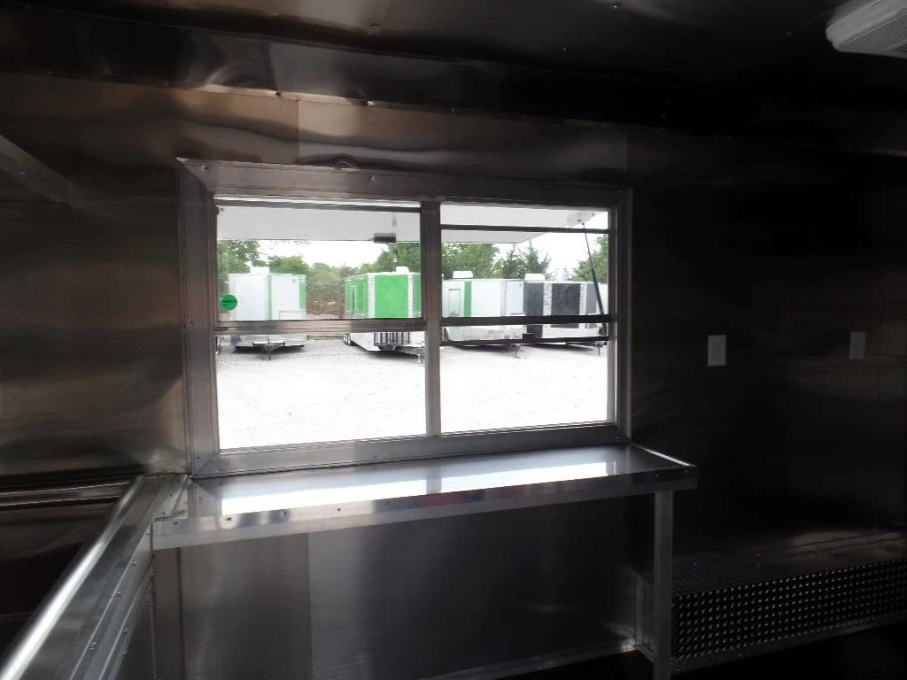 229-8.5-x-18-black-food-catering-concession-trailer-with-appliances-13.webp 8.5' x 18' Black Food Catering Concession Trailer With Appliances