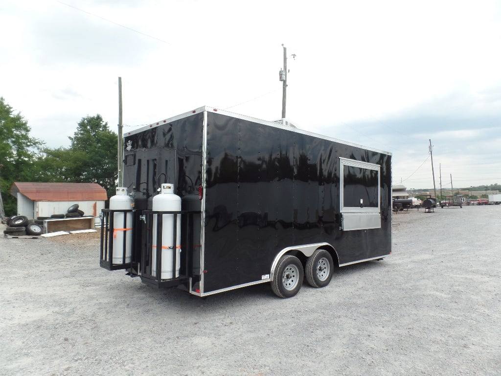 229-8.5-x-18-black-food-catering-concession-trailer-with-appliances-17.jpg 8.5' x 18' Black Food Catering Concession Trailer With Appliances