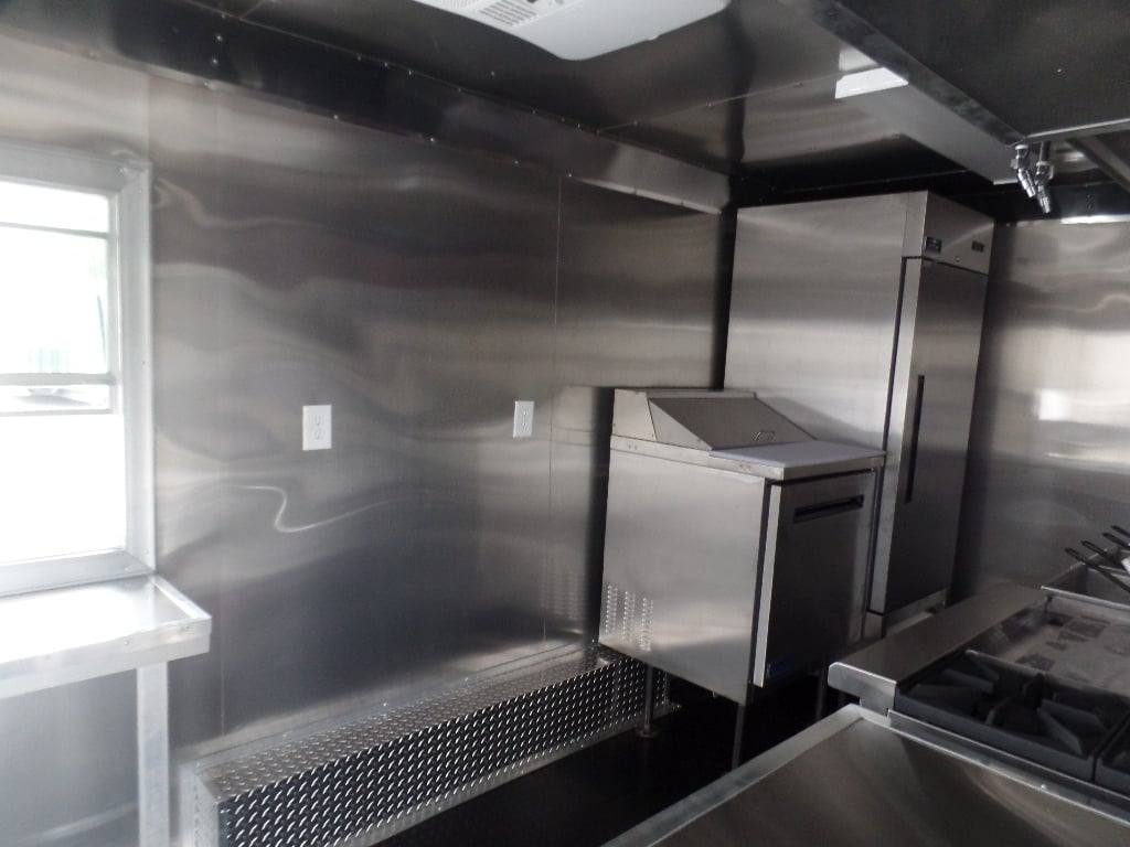 229-8.5-x-18-black-food-catering-concession-trailer-with-appliances-19.jpg 8.5' x 18' Black Food Catering Concession Trailer With Appliances