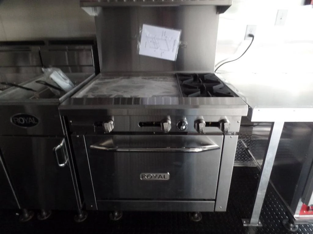 229-8.5-x-18-black-food-catering-concession-trailer-with-appliances-6.webp 8.5' x 18' Black Food Catering Concession Trailer With Appliances