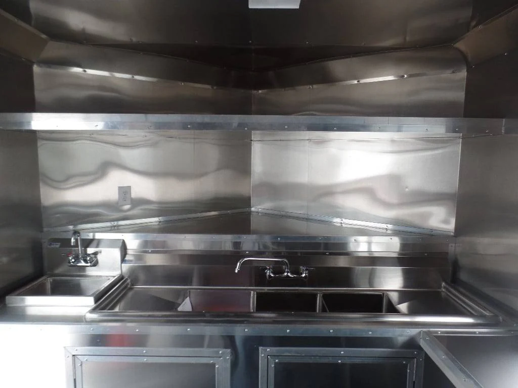 229-8.5-x-18-black-food-catering-concession-trailer-with-appliances-7.webp 8.5' x 18' Black Food Catering Concession Trailer With Appliances