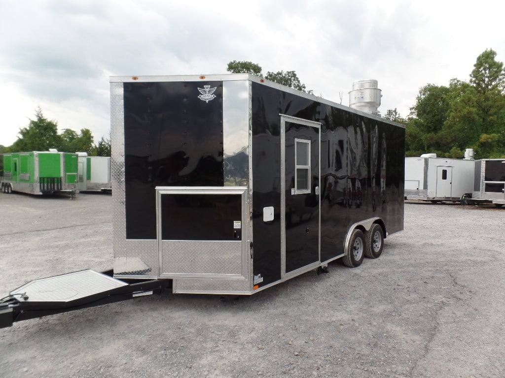 229-8.5-x-18-black-food-catering-concession-trailer-with-appliances-9.jpg 8.5' x 18' Black Food Catering Concession Trailer With Appliances