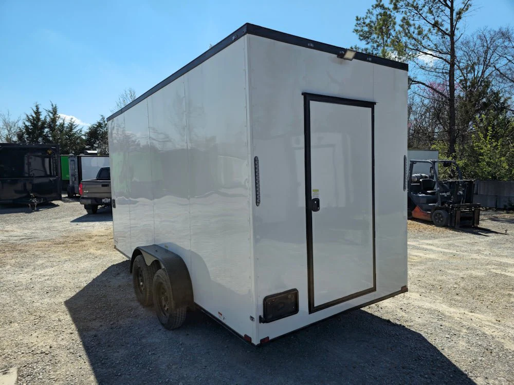 7' X 16' White Concession Trailer Food Event Catering