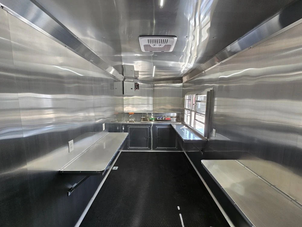 7' X 16' White Concession Trailer Food Event Catering