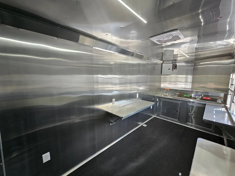 7' X 16' White Concession Trailer Food Event Catering