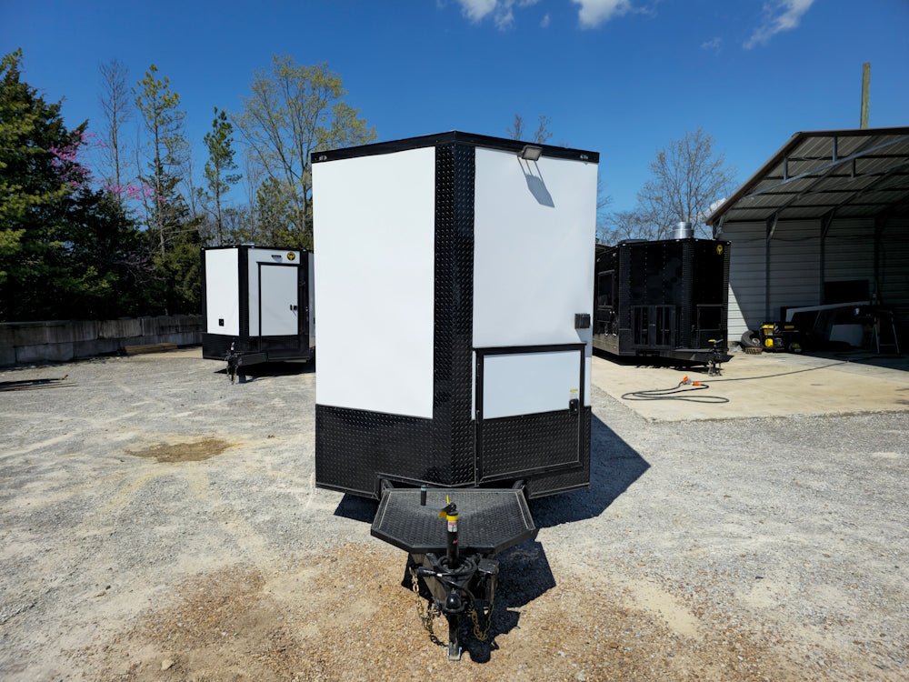 7' X 16' White Concession Trailer Food Event Catering