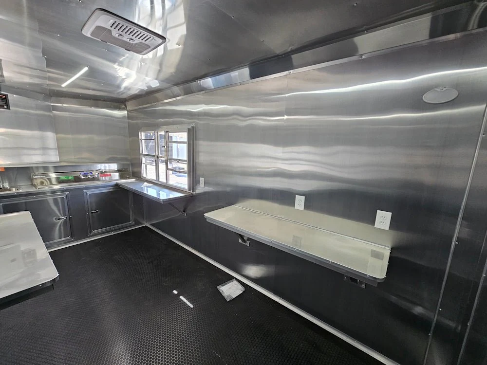 7' X 16' White Concession Trailer Food Event Catering