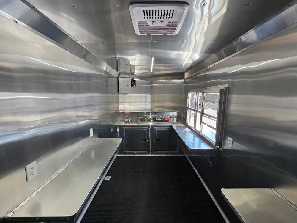 7' X 16' White Concession Trailer Food Event Catering