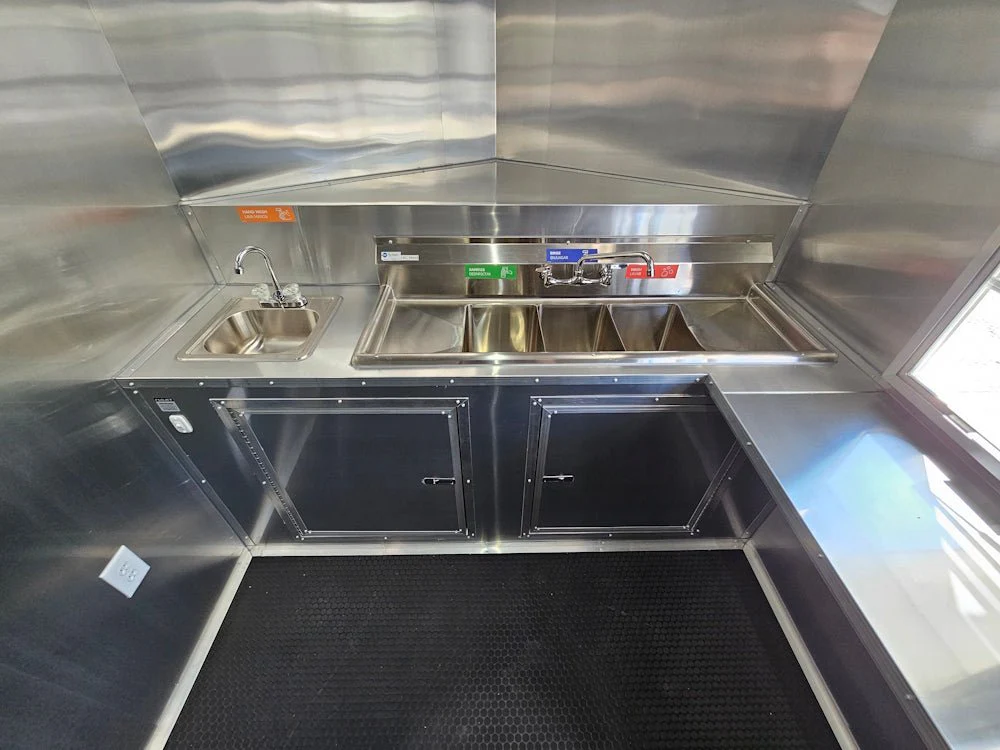 7' X 16' White Concession Trailer Food Event Catering