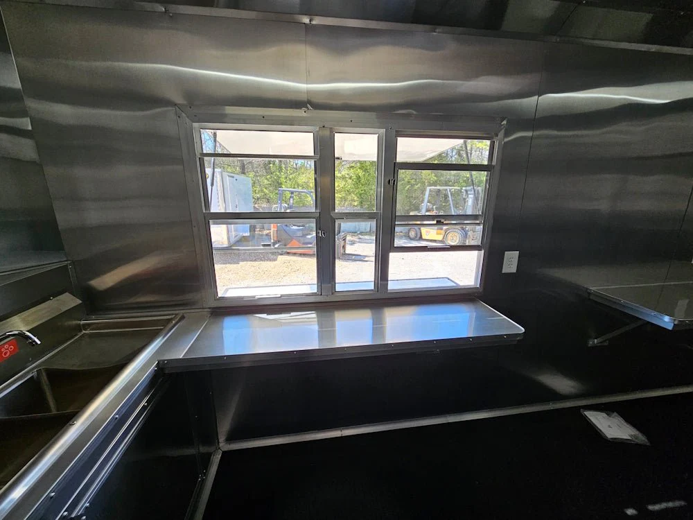 7' X 16' White Concession Trailer Food Event Catering
