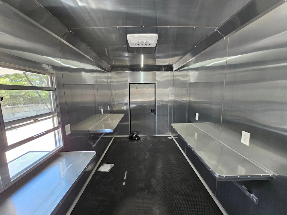 7' X 16' White Concession Trailer Food Event Catering