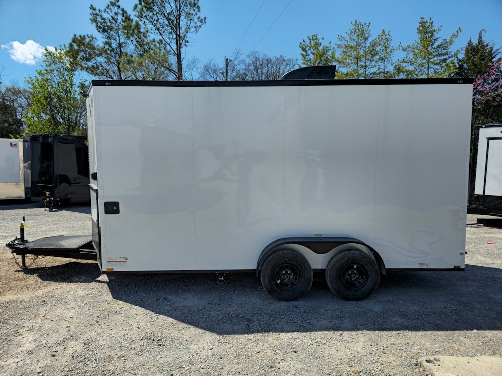 7' X 16' White Concession Trailer Food Event Catering