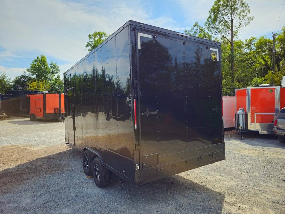 231-8.5-x-18-black-w-blackout-enclosed-marketing-trailer-5.jpg 8.5' X 18' Black W Blackout Enclosed Marketing Trailer