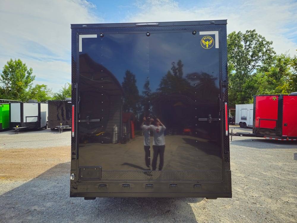 231-8.5-x-18-black-w-blackout-enclosed-marketing-trailer-6.jpg 8.5' X 18' Black W Blackout Enclosed Marketing Trailer