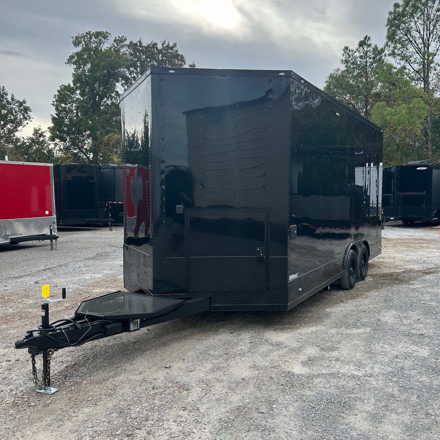 232-8.5-x-18-black-with-blackout-custom-concession-trailer-food-event-catering-2.jpg 8.5' X 18' Black With Blackout Custom Concession Trailer Food Event Catering