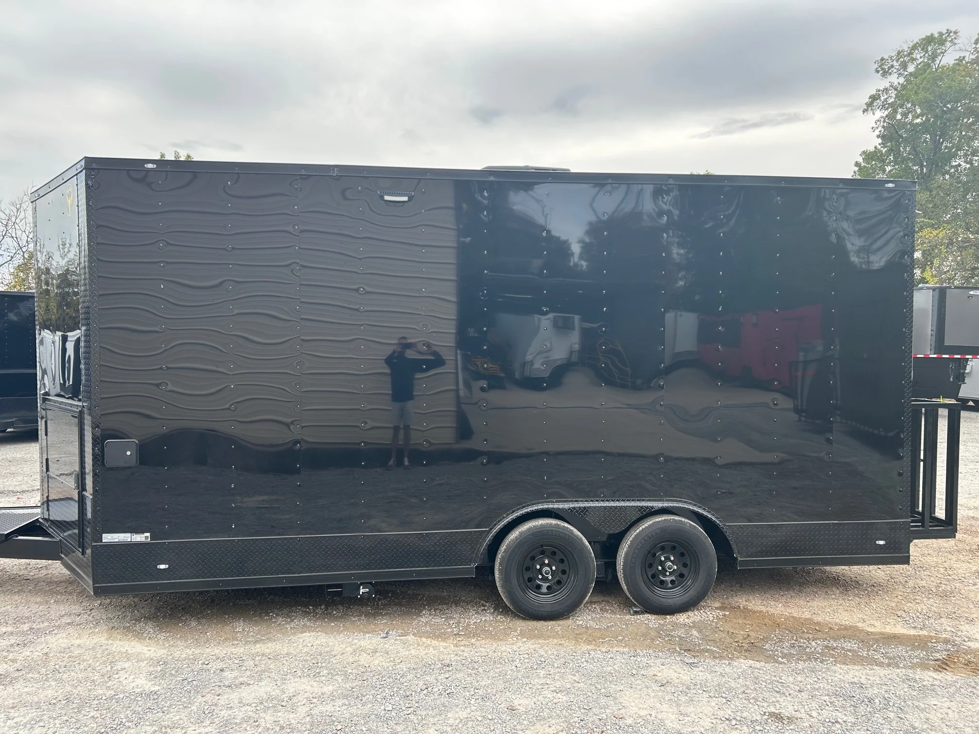 232-8.5-x-18-black-with-blackout-custom-concession-trailer-food-event-catering-6.webp 8.5' X 18' Black With Blackout Custom Concession Trailer Food Event Catering