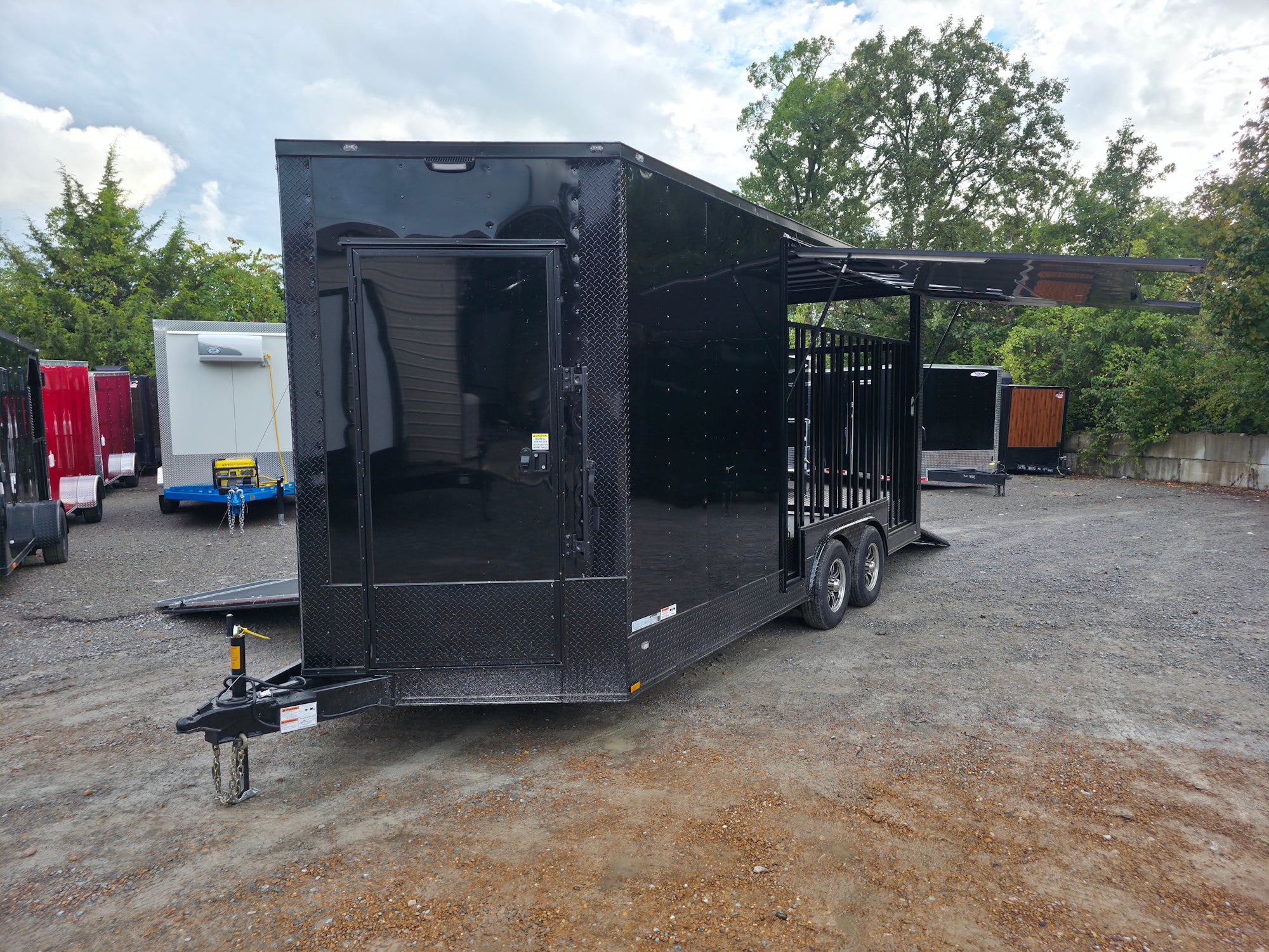 234-8.5-x-18-black-with-blackout-petting-zoo-enclosed-trailer-12.jpg 8.5' X 18' Black With Blackout Petting Zoo Enclosed Trailer