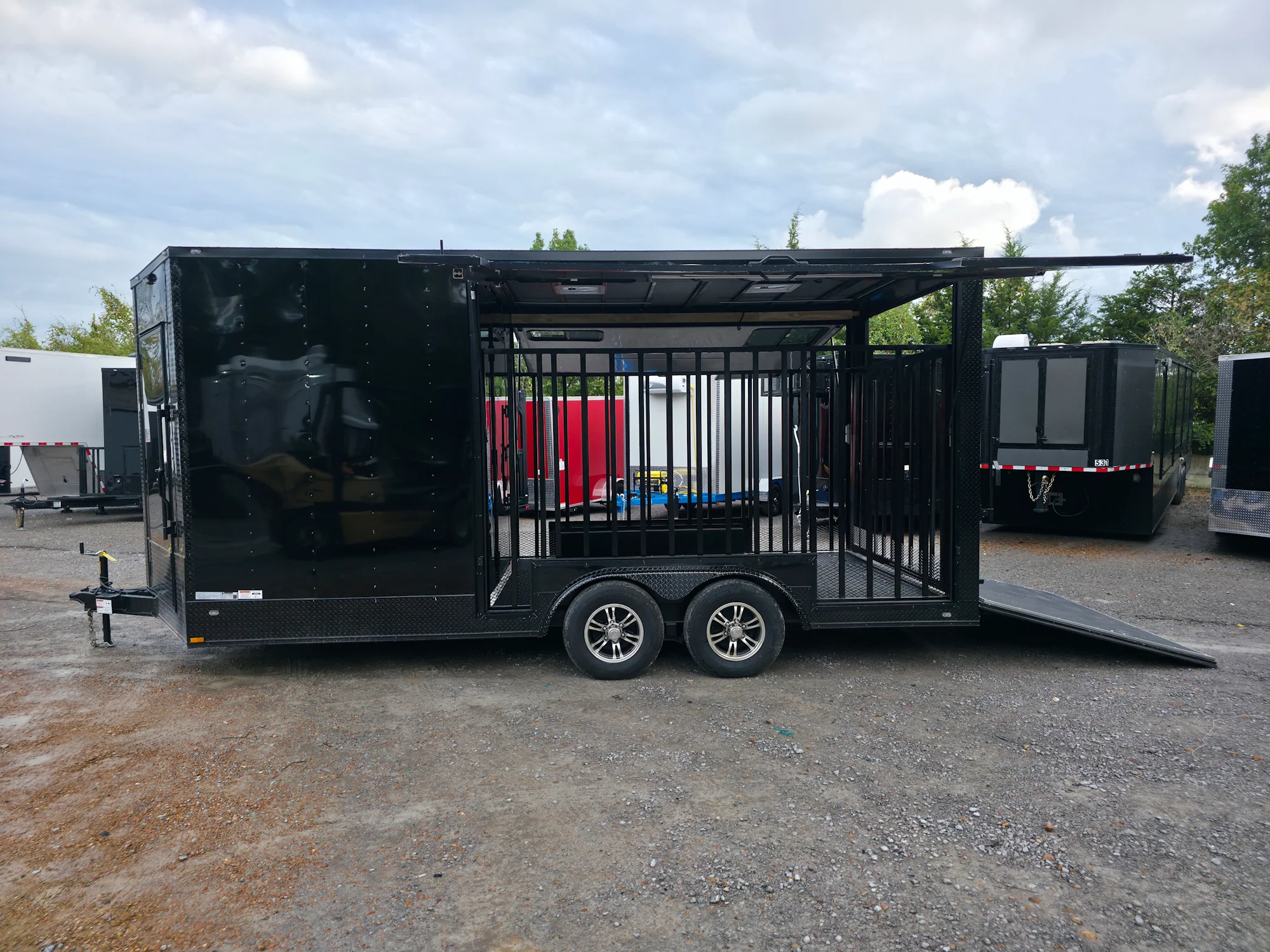 234-8.5-x-18-black-with-blackout-petting-zoo-enclosed-trailer-13.webp 8.5' X 18' Black With Blackout Petting Zoo Enclosed Trailer