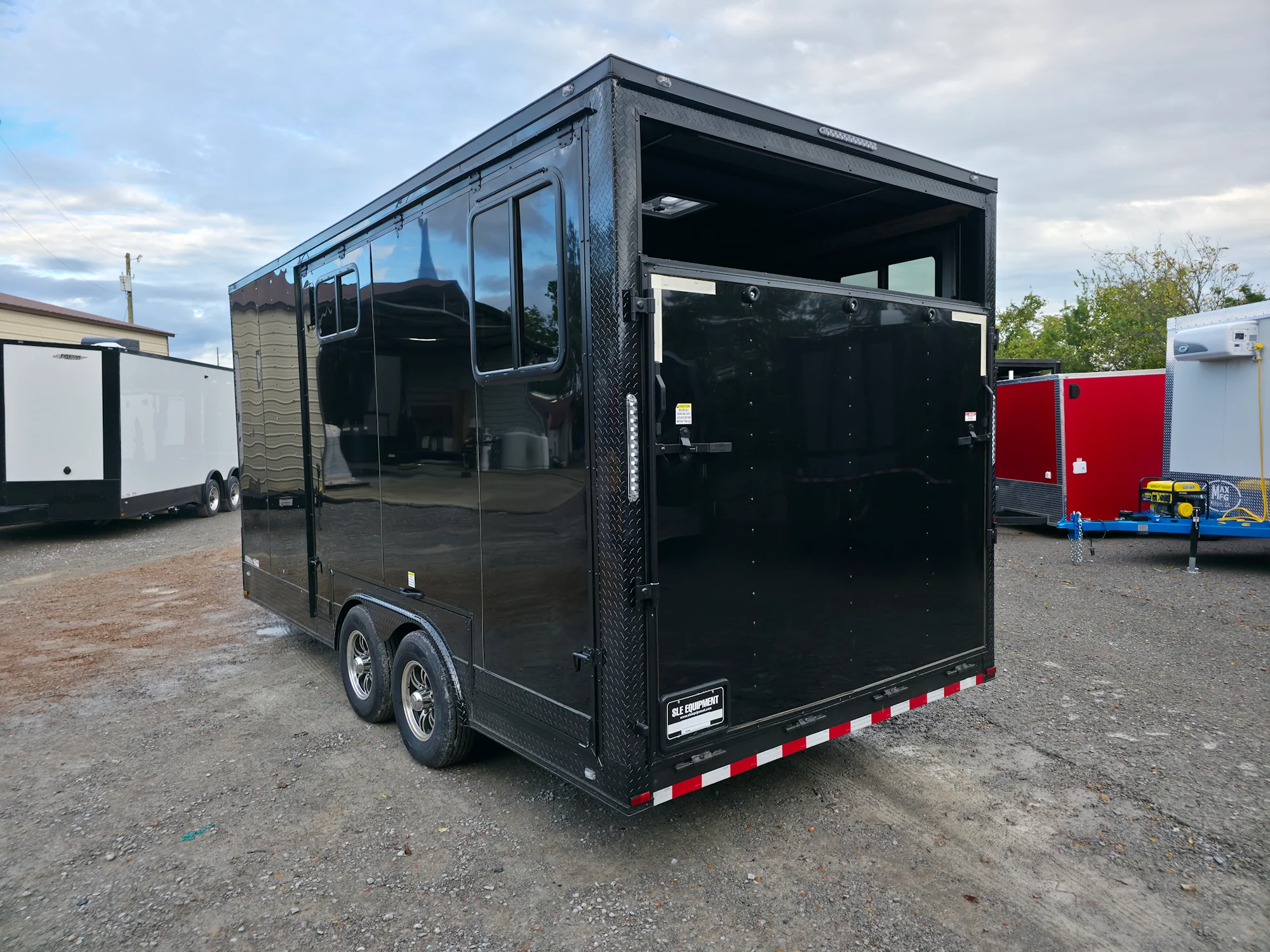 234-8.5-x-18-black-with-blackout-petting-zoo-enclosed-trailer-5.webp 8.5' X 18' Black With Blackout Petting Zoo Enclosed Trailer