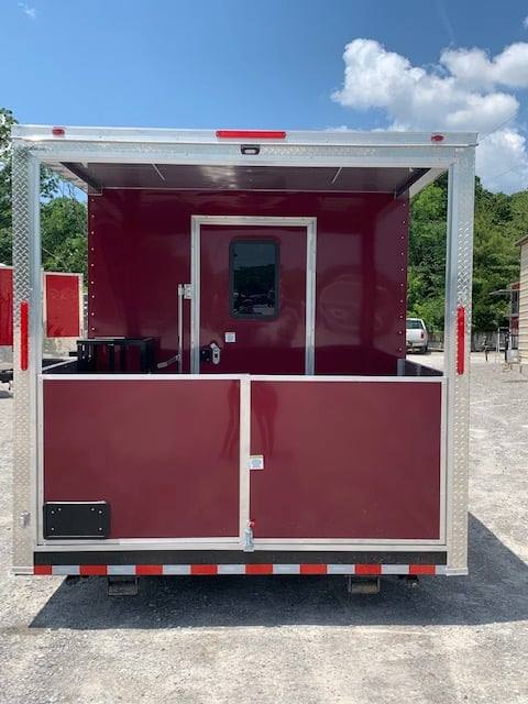 8.5' x 18' Brandy Wine BBQ Porch Concession Food Trailer