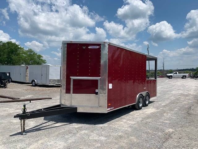 8.5' x 18' Brandy Wine BBQ Porch Concession Food Trailer