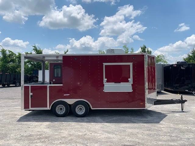 8.5' x 18' Brandy Wine BBQ Porch Concession Food Trailer
