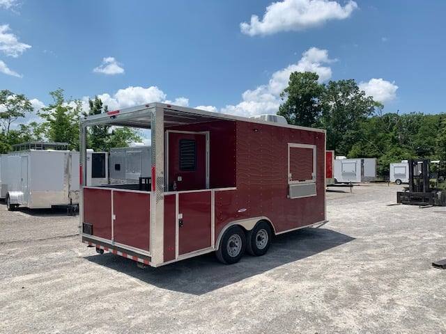 8.5' x 18' Brandy Wine BBQ Porch Concession Food Trailer