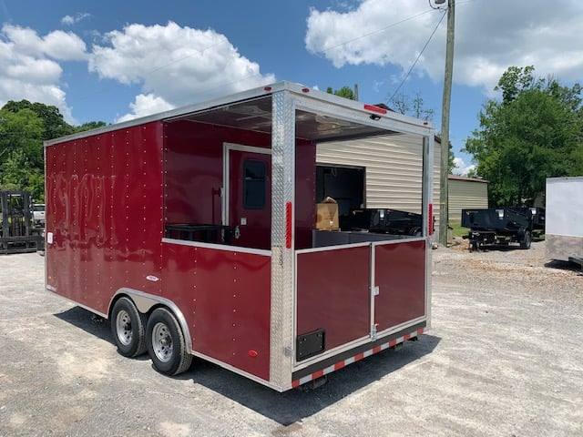 8.5' x 18' Brandy Wine BBQ Porch Concession Food Trailer