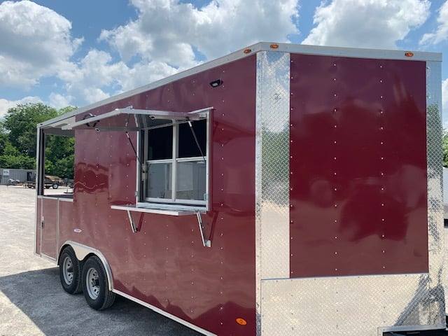 8.5' x 18' Brandy Wine BBQ Porch Concession Food Trailer