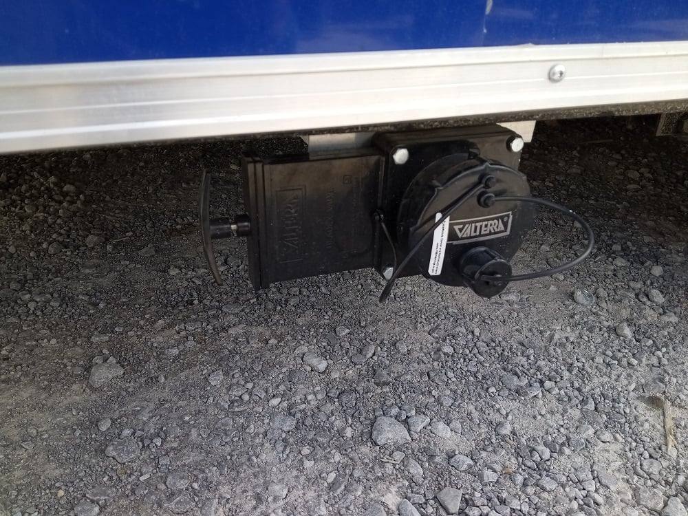 8.5' x 18' Cobalt Blue Concession Trailer