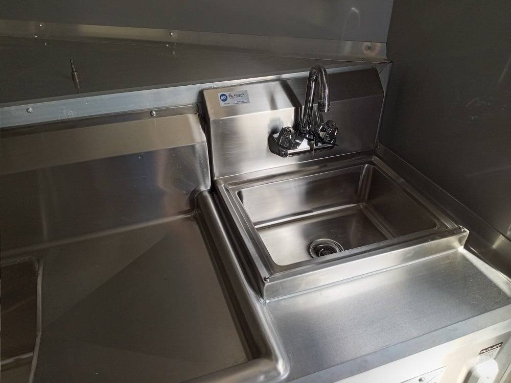 8.5' x 18' Cobalt Blue Concession Trailer