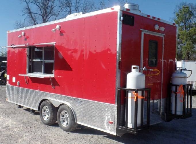 237-8.5-x-18-concession-food-red-event-catering-trailer-19.jpg 8.5' x 18' Concession Food Red Event Catering Trailer