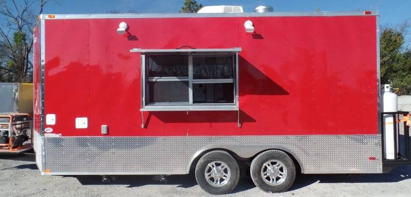 237-8.5-x-18-concession-food-red-event-catering-trailer-25.jpg 8.5' x 18' Concession Food Red Event Catering Trailer