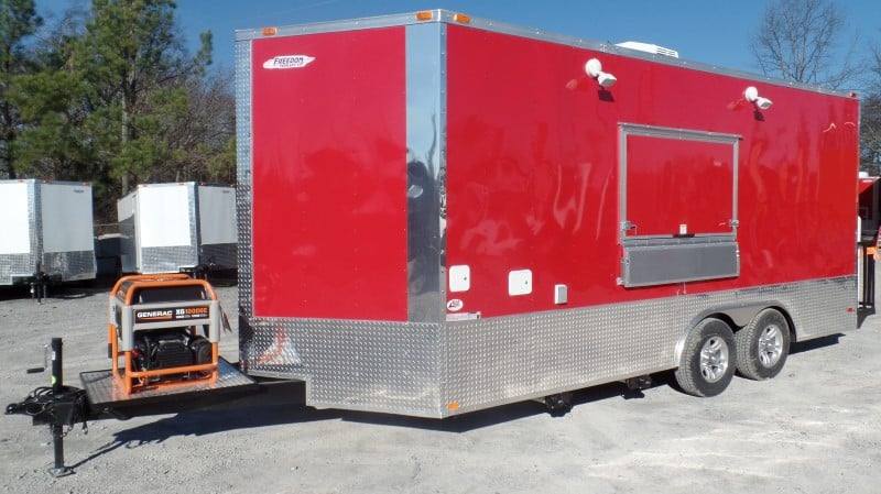 237-8.5-x-18-concession-food-red-event-catering-trailer-26.jpg 8.5' x 18' Concession Food Red Event Catering Trailer