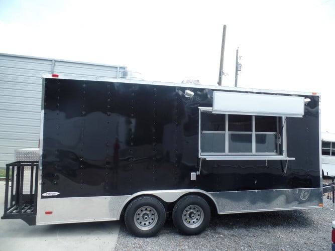 238-8.5-x-18-concession-food-trailer-black-event-catering-18.jpg 8.5' x 18' Concession Food Trailer Black Event Catering