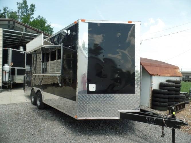 238-8.5-x-18-concession-food-trailer-black-event-catering-30.jpg 8.5' x 18' Concession Food Trailer Black Event Catering