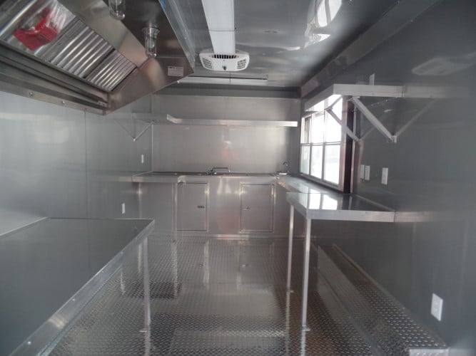 238-8.5-x-18-concession-food-trailer-black-event-catering-8.jpg 8.5' x 18' Concession Food Trailer Black Event Catering