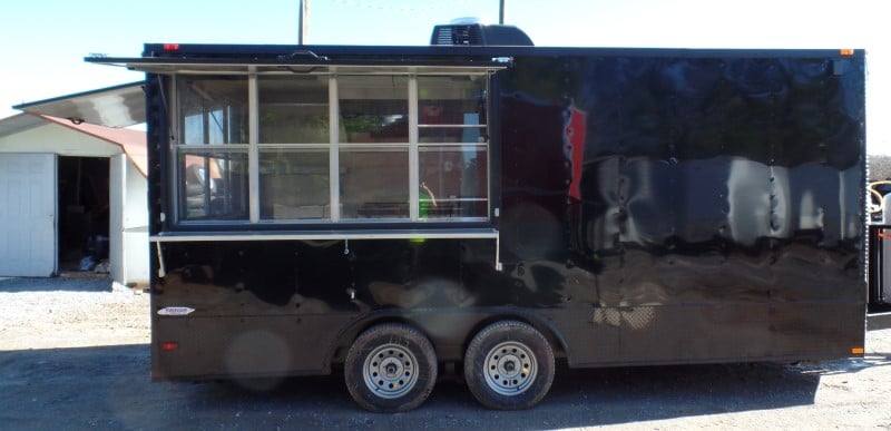 239-8.5-x-18-concession-food-trailer-black-event-catering-18.jpg 8.5' x 18' Concession Food Trailer Black Event Catering