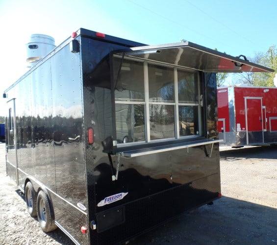 239-8.5-x-18-concession-food-trailer-black-event-catering-26.jpg 8.5' x 18' Concession Food Trailer Black Event Catering