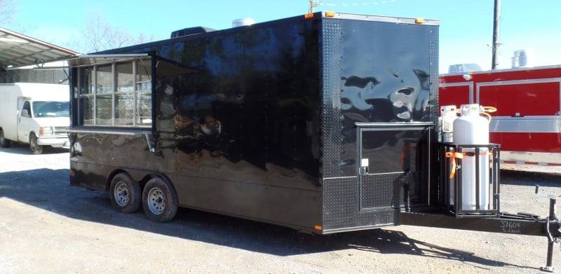 239-8.5-x-18-concession-food-trailer-black-event-catering-33.jpg 8.5' x 18' Concession Food Trailer Black Event Catering