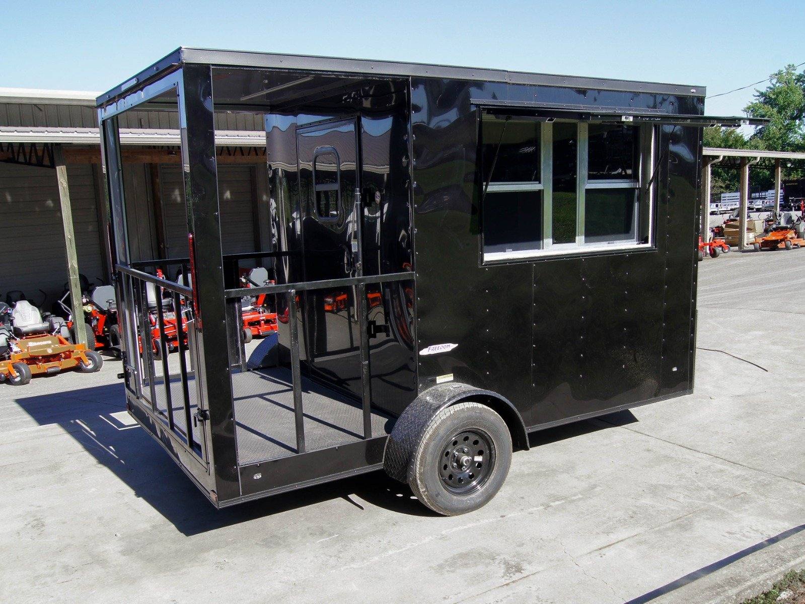 24-7x12-black-concession-porch-trailer-food-serving-merchandising-1.jpg 7x12 Black Concession Porch Trailer Food Serving Merchandising