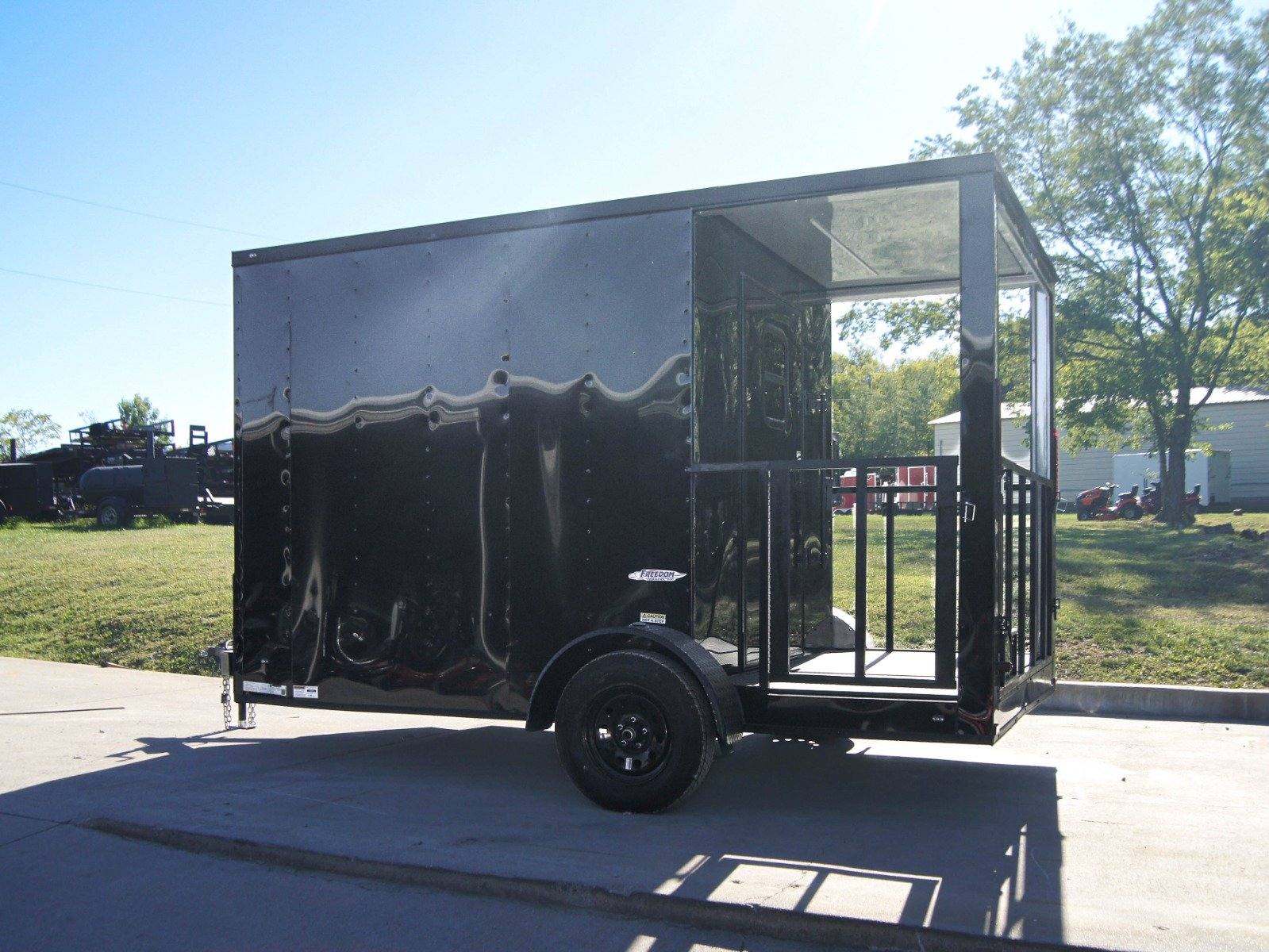 24-7x12-black-concession-porch-trailer-food-serving-merchandising-4.jpg 7x12 Black Concession Porch Trailer Food Serving Merchandising