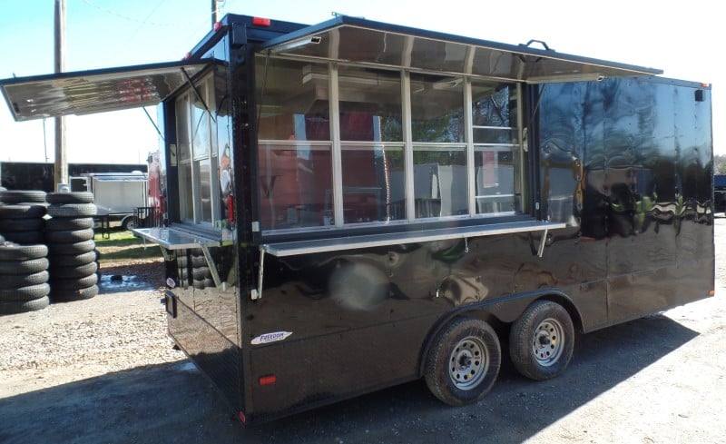 240-8.5-x-18-concession-food-trailer-black-with-appliances-8.jpg 8.5' x 18' Concession Food Trailer Black With Appliances