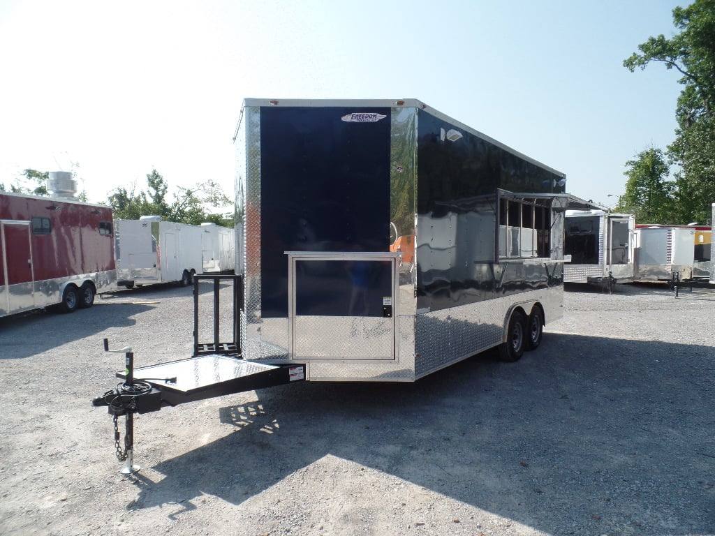 244-8.5-x-18-concession-food-trailer-indigo-blue-event-catering-2.jpg 8.5' x 18' Concession Food Trailer Indigo Blue Event Catering