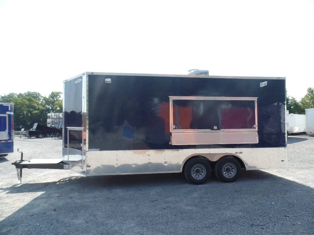 244-8.5-x-18-concession-food-trailer-indigo-blue-event-catering-22.jpg 8.5' x 18' Concession Food Trailer Indigo Blue Event Catering